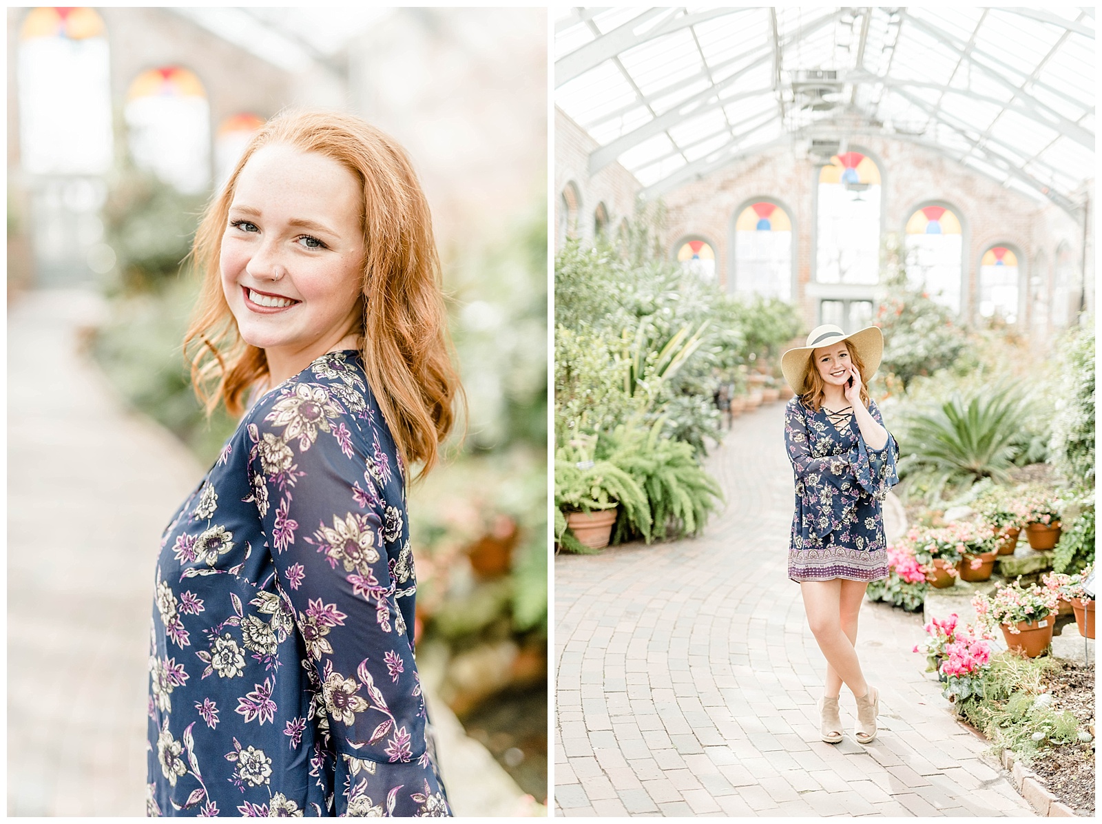 Riley Schaefer Missouri Botanical Gardens Senior Session blkPhotography
